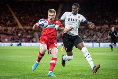 Middlesbrough 'dan Duncan Watmore 17 Eylül 202' de Middlesbrough - Riverside Stadyumu, Middlesbrough, İngiltere 'de oynanan Gökyüzü İddia Şampiyonası maçında 18.