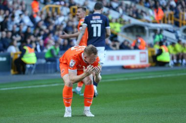 Blackpool 'dan Shayne Lavery, 17 Eylül 202' de The Den, Londra 'da oynanan Sky Bet Şampiyonası karşılaşmasında kendisine karşı çıkan karara tepki gösterdi.