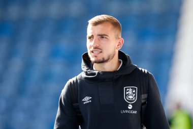 Huddersfield Town 'dan Michal Helik 17 Eylül 202' de John Smith Stadyumu 'nda Huddersfield Town ile Cardiff City arasındaki Gökyüzü İddia Şampiyonası maçı için geliyor.