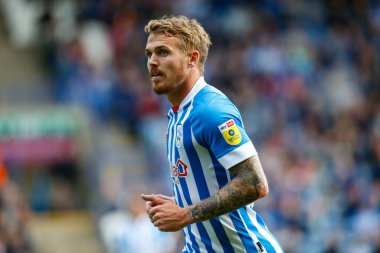 Huddersfield Town 'dan Danny Ward # 25, Sky Bet Şampiyonası maçında Huddersfield Town, Cardiff City' ye karşı John Smith Stadyumu, Huddersfield, Birleşik Krallık, 17 Eylül 202