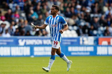 Huddersfield Kasabası 'ndan Duane Holmes 17 Eylül 202' de Huddersfield Town, John Smith Stadyumu 'nda Cardiff City' e karşı oynanan Gökyüzü İddia Şampiyonası maçında.