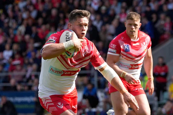 Louie Mccarthy Scarsbrook Helens Durante Partita Betfred Super League Helens — Foto Stock