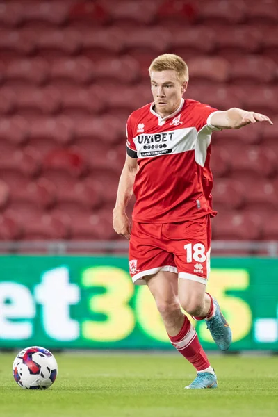 Duncan Watmore Middlesbrough Ball Sky Bet Championship Match Middlesbrough Rotherham — Stock Photo, Image