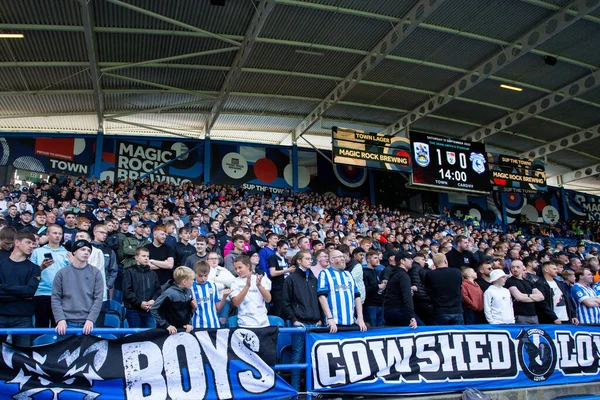 Fans Von Huddersfield Town Während Des Sky Bet Championship Spiels — Stockfoto