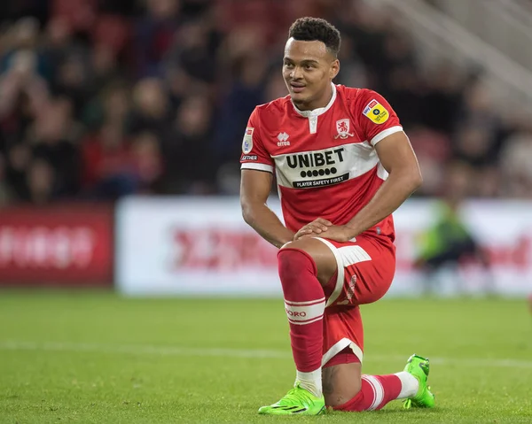 Middlesbrough 'dan Rodrigo Muniz # 9 numara Gökyüzü İddia Şampiyonası maçında Middlesbrough - Rotherham United Riverside Stadyumu, Middlesbrough, İngiltere, 17 Eylül 202