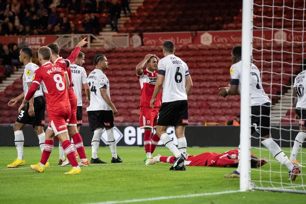 Nedslagen Rodrigo Muniz Middlesbrough Sky Bet Championship Match Middlesbrough Rotherham — Stockfoto