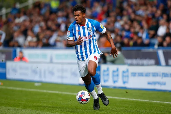 Tino Anjorin Huddersfield Town Durante Sky Bet Championship Match Huddersfield —  Fotos de Stock