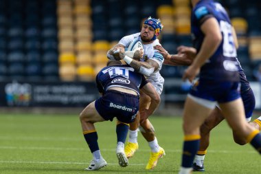 Exeter Chiefs 'ten Jack Nowell, Gallagher Premiership maçında Worcester Warriors Exeter Chiefs' e karşı Sixways Stadyumu, Worcester, Birleşik Krallık 'ta 18 Eylül 202' de oynanan maçta Worcester Warriors 'dan Alex Hearle ile karşılaşacak.