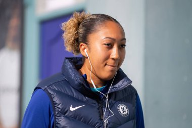 Lauren James # 10 of Chelsea Women 18 Eylül 202 'de İngiltere Prenton Park, Birkenhead' de oynanan Liverpool Women vs Chelsea Women maçına geldi.