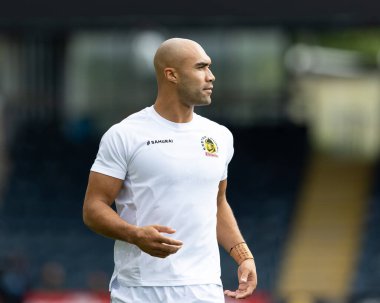 Exeter Chiefs 'ten Olly Woodburn Gallagher Premiership maçından önceki ısınma maçında Worcester Warriors Exeter Chiefs' e karşı Sixways Stadyumu, Worcester, İngiltere, 18 Eylül 202
