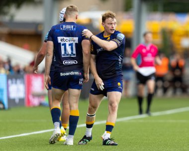 Worcester Warriors 'dan Gareth Simpson Gallagher Premiership maçı sırasında Worcester Warriors Exeter Chiefs' e karşı Sixways Stadyumu, Worcester, İngiltere, 18 Eylül 202