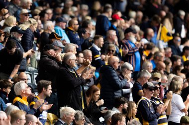 Worcester Warriors 'un destekçileri Gallagher Premiership maçında Worcester Warriors Exeter Chiefs' e karşı Sixways Stadyumu, Worcester, İngiltere, 18 Eylül 202