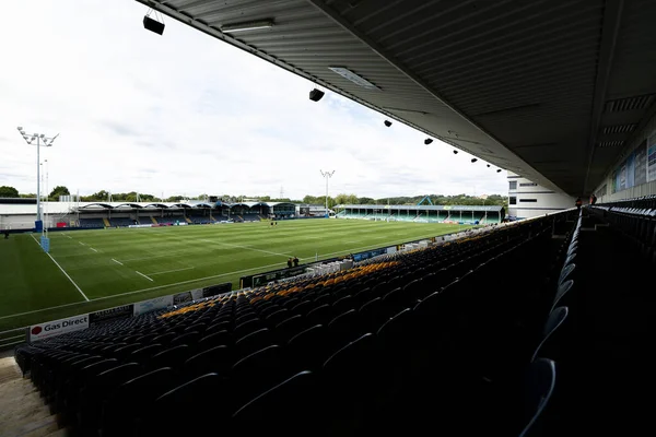 Worcester Warriors 'un memleketi Sixways Stadyumu' nun genel görüntüsü. 18 Eylül 202 'de Worcester Warriors - Exeter Chiefs maçından önce.
