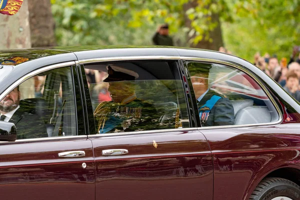 Король Карл 111 Вільям Принц Уельський Подорожують Вестмінстерського Абатства Державного — стокове фото