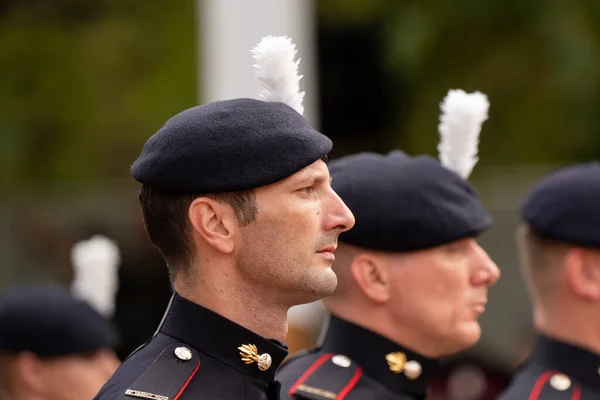 Imágenes Los Servicios Armados Durante Procesión Fúnebre Del Estado Reina — Foto de Stock