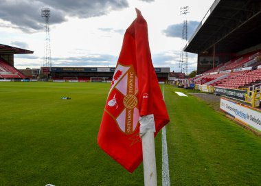 Papa John 's Trophy maçında County Ground' un genel görünümü Swindon Town 'a karşı Plymouth Argyle, County Ground, Swindon, Birleşik Krallık, 20 Eylül 202