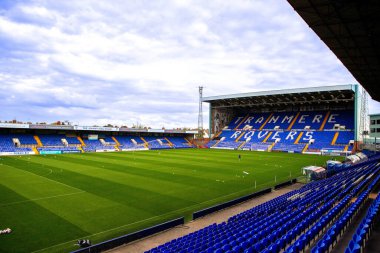 20 Eylül 202 'de İngiltere' nin Birkenhead kentinde oynanan Papa John 's Trophy karşılaşmasında Tranmere Rovers, Bolton Wanderers' a karşı genel bakış.