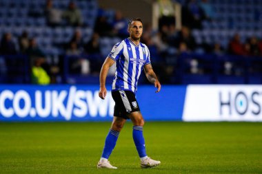 Sheffield 'den Lee Gregory # 9 Çarşamba günü Papa John' s Trophy maçında Sheffield Wednesday 'e karşı Hillsborough, Sheffield, Birleşik Krallık' ta Burton Albion, 20 Eylül 202