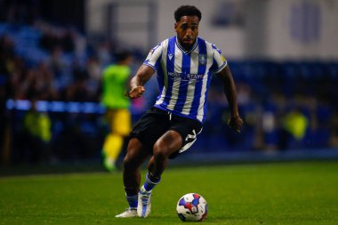 Sheffield 'den Mallik Wilks # 7 Çarşamba günü Papa John' s Trophy maçı Sheffield Wednesday 'e karşı Hillsborough, Sheffield, İngiltere' de Burton Albion, 20 Eylül 202