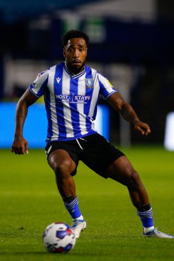 Sheffield 'den Mallik Wilks # 7 Çarşamba günü Papa John' s Trophy maçı Sheffield Wednesday 'e karşı Hillsborough, Sheffield, İngiltere' de Burton Albion, 20 Eylül 202