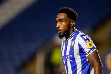 Sheffield 'den Mallik Wilks # 7 Çarşamba günü Papa John' s Trophy maçı Sheffield Wednesday 'e karşı Hillsborough, Sheffield, İngiltere' de Burton Albion, 20 Eylül 202