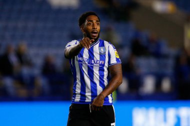Sheffield 'den Mallik Wilks # 7 Çarşamba günü Papa John' s Trophy maçı Sheffield Wednesday 'e karşı Hillsborough, Sheffield, İngiltere' de Burton Albion, 20 Eylül 202