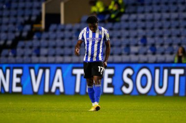 Sheffield Çarşamba günü Sheffield 'in 17 numaralı Fisayo Dele-Bashiru, Papa John' s Trophy maçını kaybettikten sonra üzgün görünüyor. Çarşamba günü Hillsborough, Sheffield, İngiltere 'de Burton Albion' a karşı.