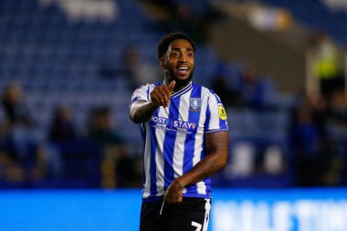 Sheffield 'den Mallik Wilks # 7 Çarşamba günü Papa John' s Trophy maçı Sheffield Wednesday 'e karşı Hillsborough, Sheffield, İngiltere' de Burton Albion, 20 Eylül 202