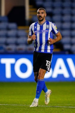 Sheffield 13 numaralı Callum Paterson Çarşamba günü Papa John 's Trophy maçında Çarşamba günü Hillsborough, Sheffield, İngiltere' de Burton Albion 'a karşı.