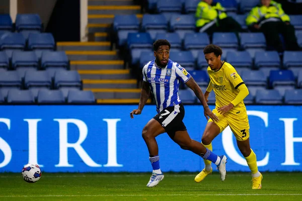 Mallik Wilks Sheffield Onsdag Och Cameron Borthwick Jackson Burton Albion — Stockfoto