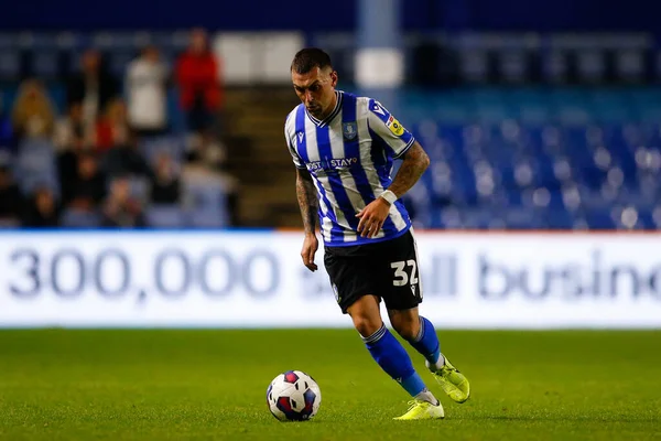 Sheffield 'den Jack Hunt # 32 numara Çarşamba günü Papa John' s Trophy maçı sırasında Sheffield Wednesday, Hillsborough, Sheffield, İngiltere 'de Burton Albion' a karşı 20 Eylül 202