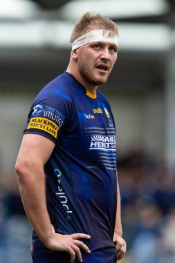Worcester Warriors 'dan Joe Batley Gallagher Premiership maçı sırasında Worcester Warriors, Newcastle Falcons' a karşı Sixways Stadyumu, Worcester, Birleşik Krallık, 24 Eylül 202