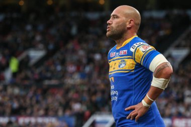 Leeds Rhinos 'un 19 numarası Bodene Thompson 25. Betfred Süper Lig finalinde St Helens, Leeds Rhinos' a karşı 24 Eylül 202 'de Old Trafford, Manchester, İngiltere' de oynandı.