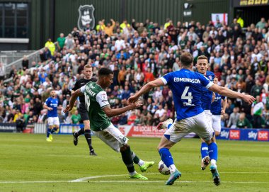 Gol 2-1 Plymouth Argyle forvet Morgan Whittaker (19), Sky Bet League 1 maçında Plymouth Argyle 'a karşı Home Park, Plymouth, Birleşik Krallık' ta 25 Eylül 202 'de oynanan maçta gol attı ve gol attı.