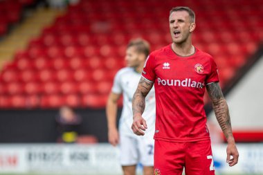 Walsall 'dan Peter Clarke # 26, Sky Bet League 2 maçı sırasında Walsall - Tranmere Rovers maçı, Walsall Stadyumu, Walsall, Birleşik Krallık, 24 Eylül 202