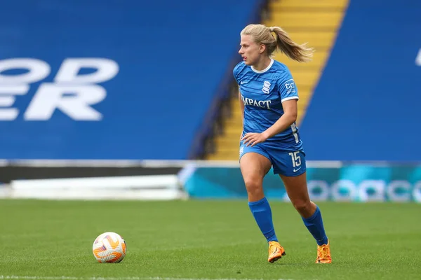 Gemma Lawley Birmingham City Dribbles Ball Women Super League Match — Stock Fotó