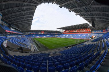 Cardiff City Stadyumu 'nun genel görünümü, UEFA Milletler Ligi Grubu A4 karşılaşması sırasında bu geceki karşılaşmanın yapılacağı yer. Galler - Polonya maçı, Cardiff City Stadyumu, Birleşik Krallık, 25 Eylül 202