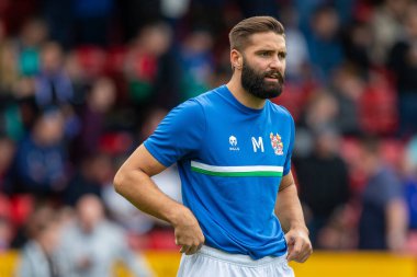 Tranmere Rovers 'ın 14 numaralı Jordan Turnbull, 24 Eylül 202' de İngiltere 'nin başkenti Walsall' da oynanan Sky Bet 2 karşılaşmasında ısındı.