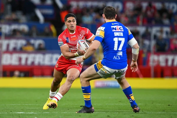 Sione Matautia Helens Action Lors 25Ème Betfred Super League Grand — Photo