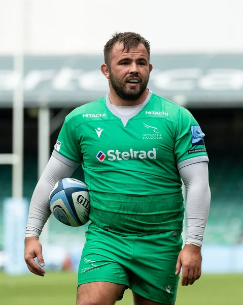 George Mcguigan Captain Newcastle Falcons Gallagher Premiership Match Worcester Warriors — Stock Photo, Image