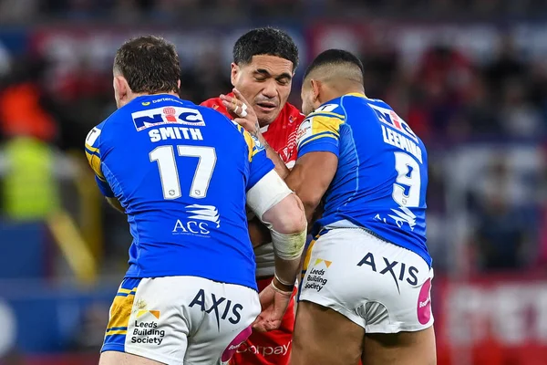 Sione Matautia Helens Řešen Kruise Leeming Cameron Smith Leeds Rhinos — Stock fotografie