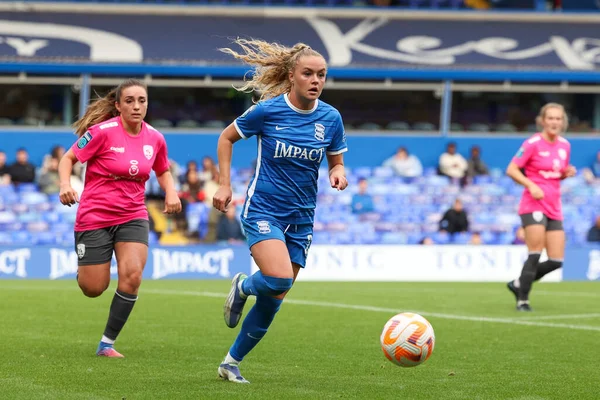 Charlie Devlin Birmingham City Dribbles Ball Women Super League Match — Φωτογραφία Αρχείου