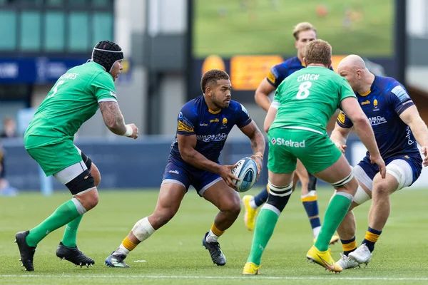 Ollie Lawrence Van Worcester Warriors Tijdens Gallagher Premiership Match Worcester — Stockfoto