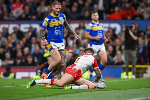 Helens Mark Percival 잉글랜드 맨체스터 트래퍼드 Helens Leeds Rhinos 제25 — 스톡 사진