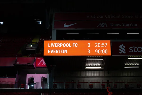 Voltijds Resultaat Tijdens Women Super League Wedstrijd Liverpool Women Everton — Stockfoto