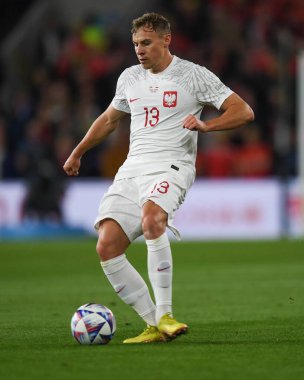 Polonyalı Szymon? UEFA Uluslar Ligi Grubu A4 karşılaşmasında Galler ile Polonya arasındaki Cardiff City Stadyumu, İngiltere, Cardiff, 25 Eylül 202