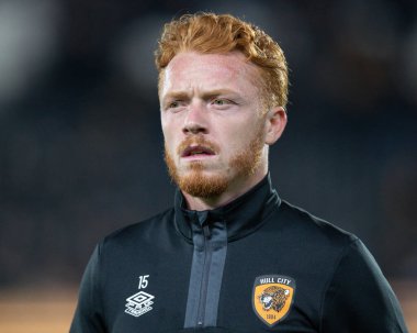 Hull City 'den Ryan Woods, 30 Eylül 202' de Hull City 'nin Luton Town' a karşı oynadığı Sky Bet Şampiyonası karşılaşması öncesinde oynanan ön ısınma maçında...