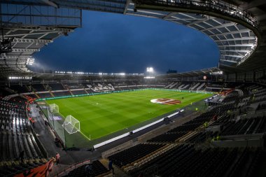 30 Eylül 202 'de MKM Stadyumu' nda Hull City 'nin Luton Town' a karşı oynadığı Sky Bet Şampiyonası öncesinde MKM Stadyumu 'nda genel görüş.