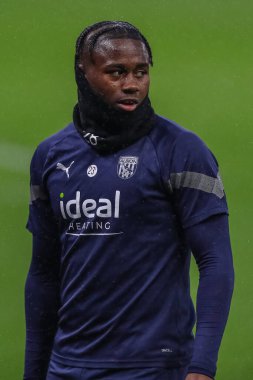 Batı Bromwich Albion 'dan Reyes Cleary # 28 Premier League 2 U23 karşılaşması öncesinde İngiltere' nin başkenti Birmingham 'da oynanan Villa Park' ta oynanan maç öncesi ısınma maçında Aston Villa ile West Bromwich Albion karşılaşacak.