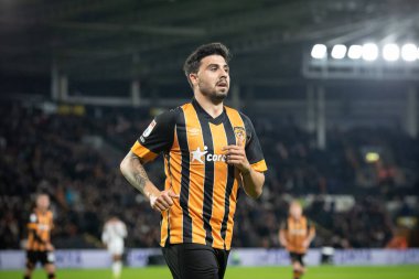 Hull City 'nin 7 numaralı Ozan Tufan' ı Hull City maçında Hull City, Luton Town 'a karşı MKM Stadyumu, Hull, Birleşik Krallık, 30 Eylül 202